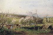 Alexei Savrasov Rustic View oil painting artist